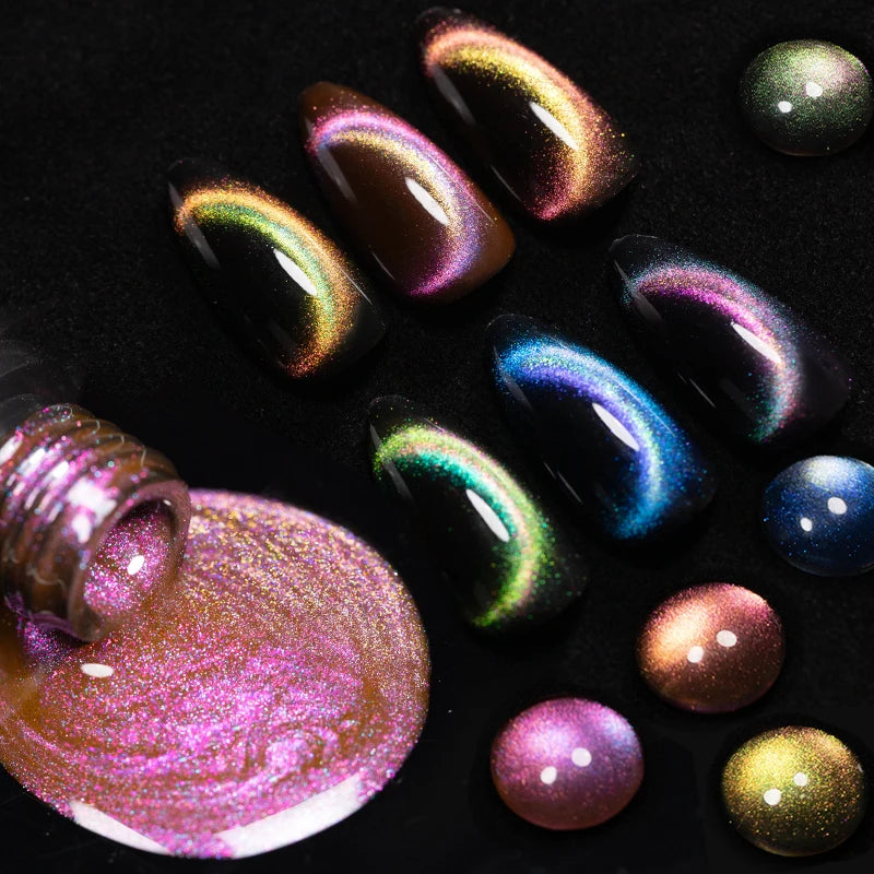 PUENTE Magnetic Cat Eye Gel Polish Set – 6 Colors