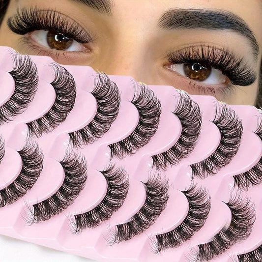 30-Pair 6D Super Fluffy Wispy Strip Lash Set