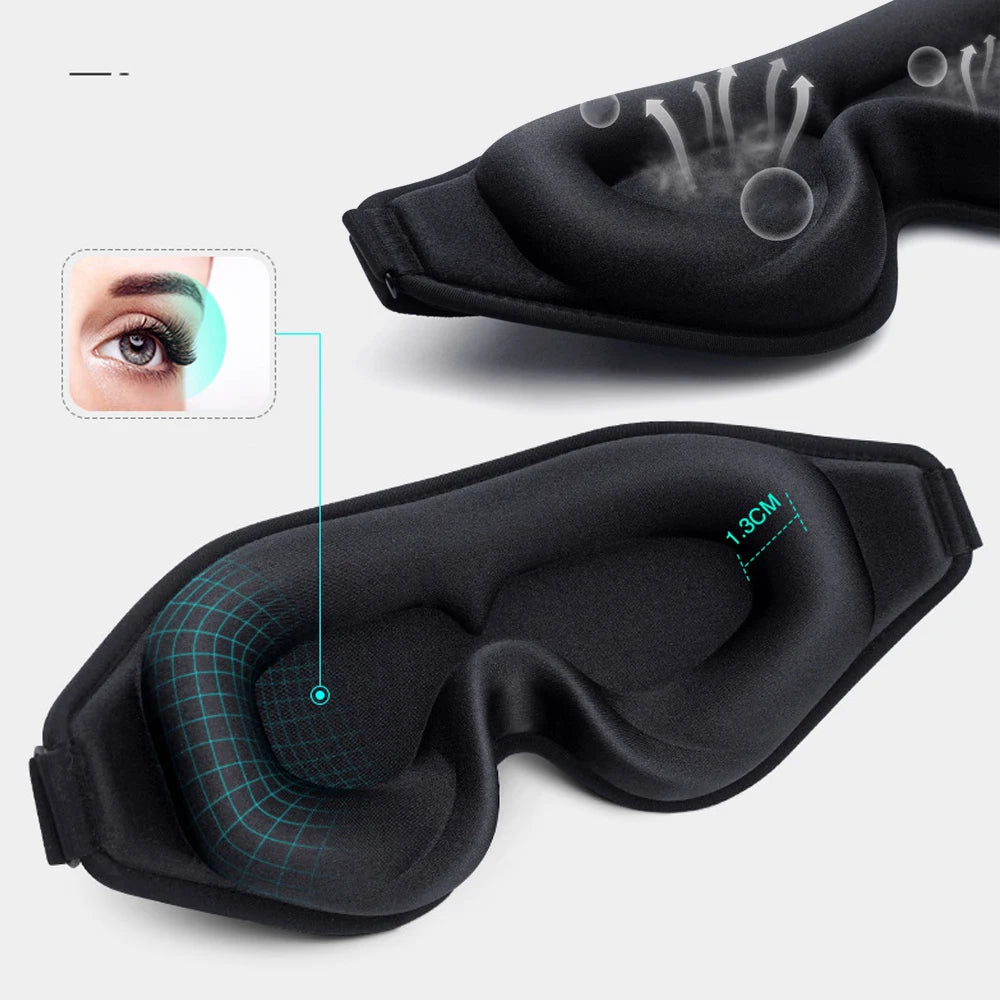 3D Light-Blocking Padded Sleep Mask