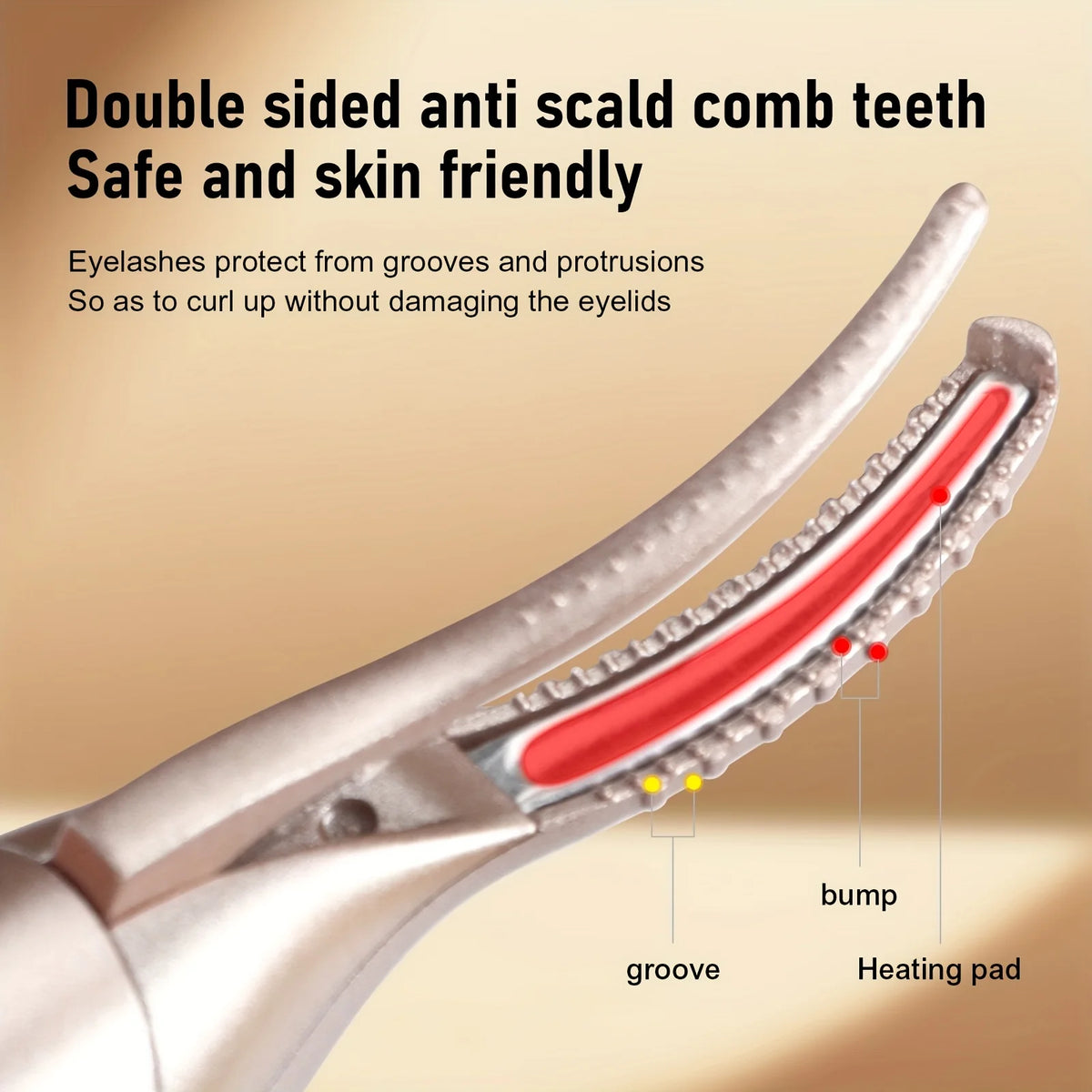 2 IN 1 Heated Eyelash Curler & Electric Eyebrow Trimmer