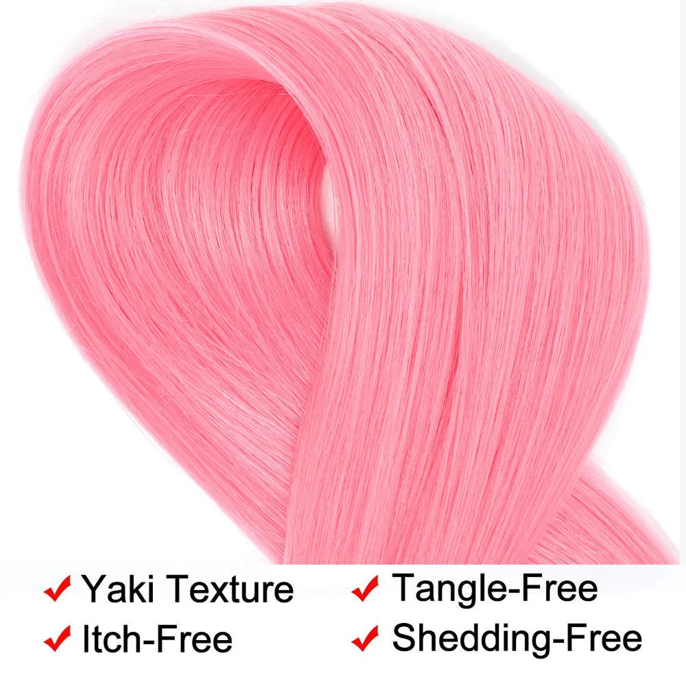 Mirra's Mirror Pink Synthetic Braiding Hair – 20 Inch