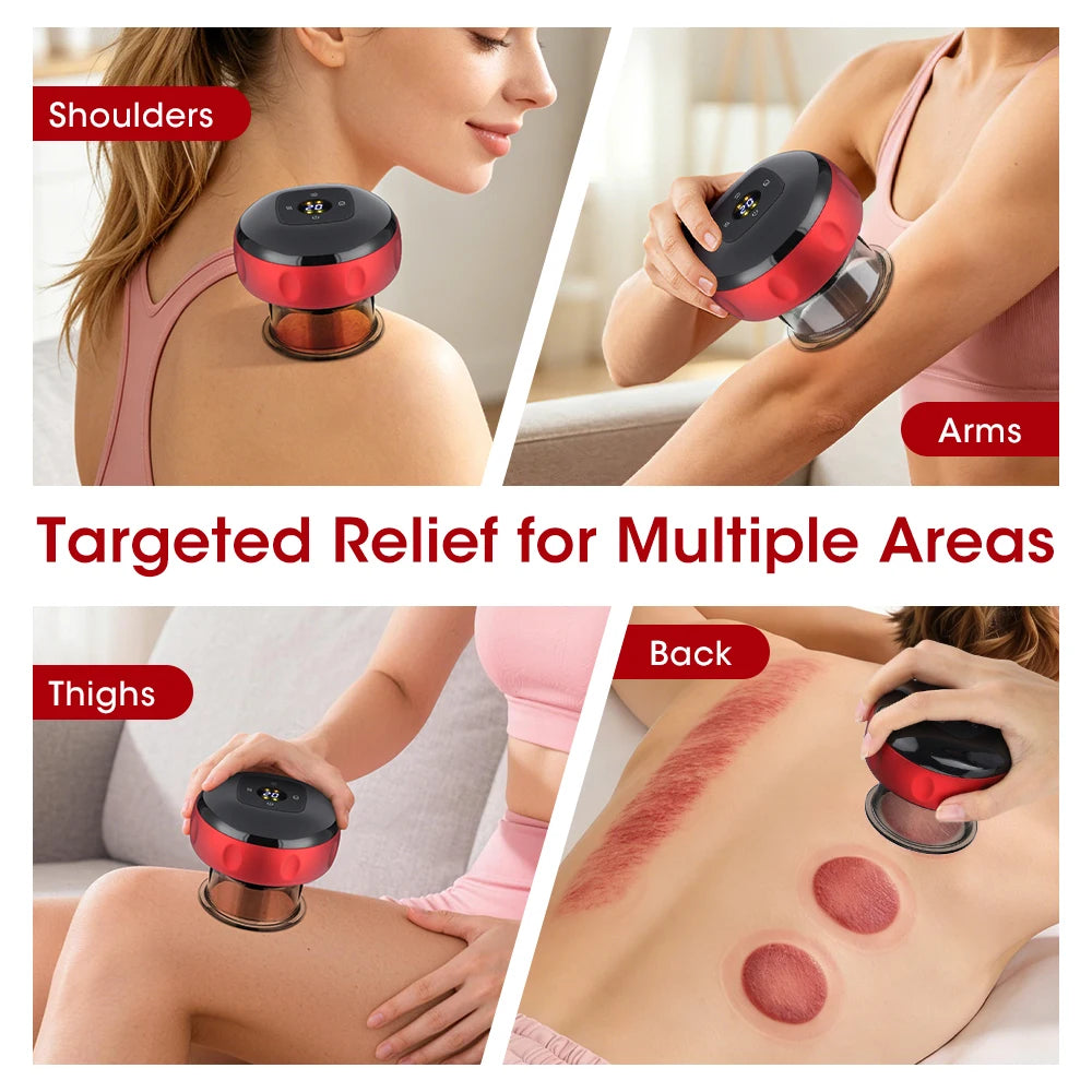 Smart Electric Vacuum Cupping Massager with Heat