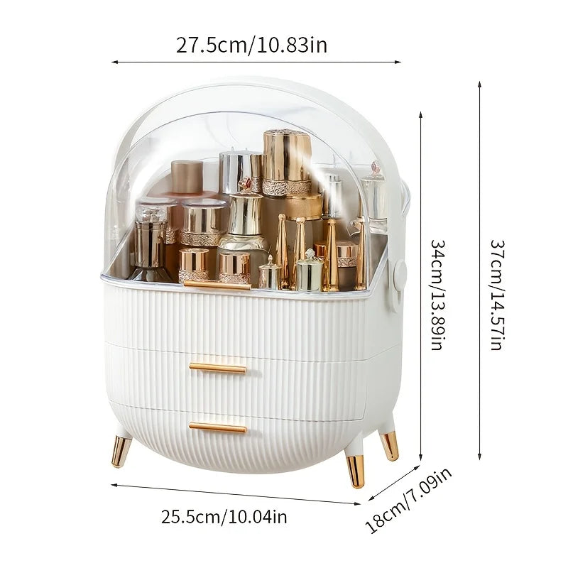 Expandable Cosmetic Storage Organizer with Drawers