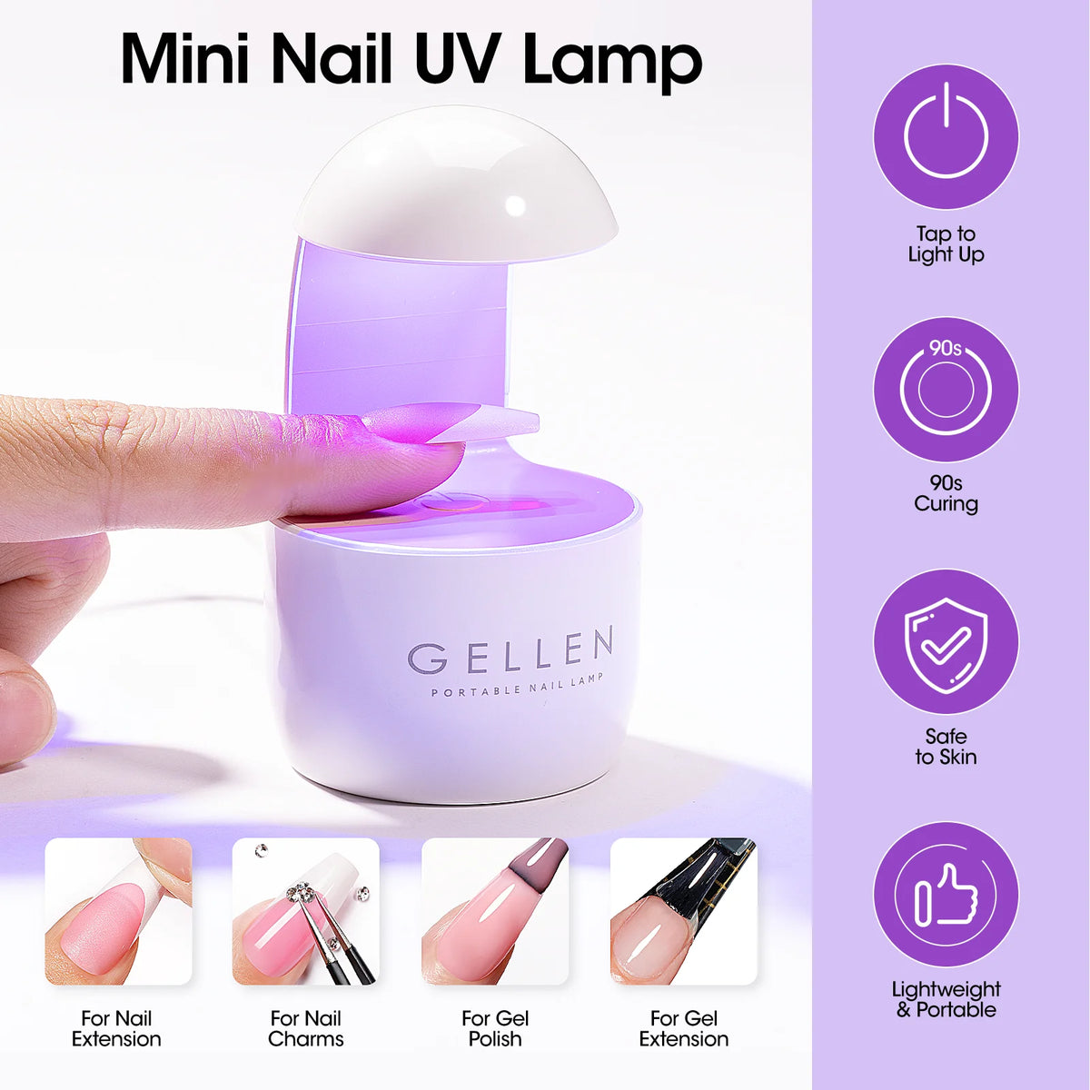 GELLEN French Tip Press-On Gel Nail Kit