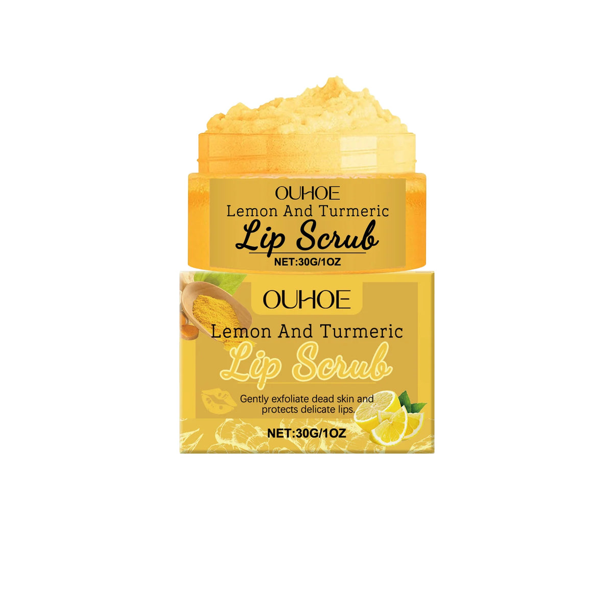 Turmeric Lemon Moisturizing Lip Scrub – 30g