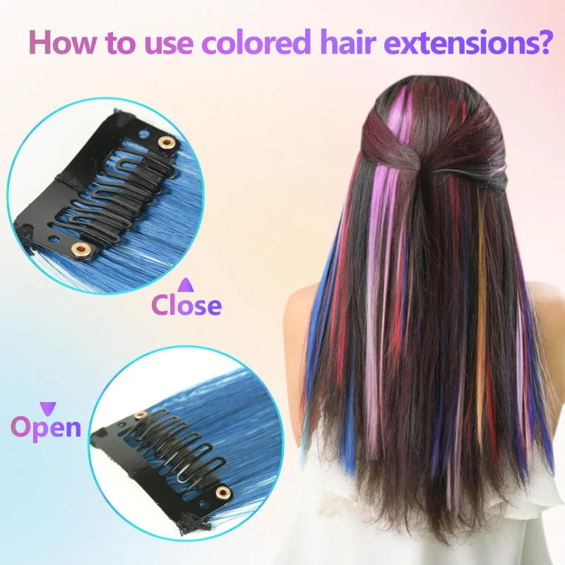 Wigundle 22-Inch Color Highlight Clip-In Hair Extension
