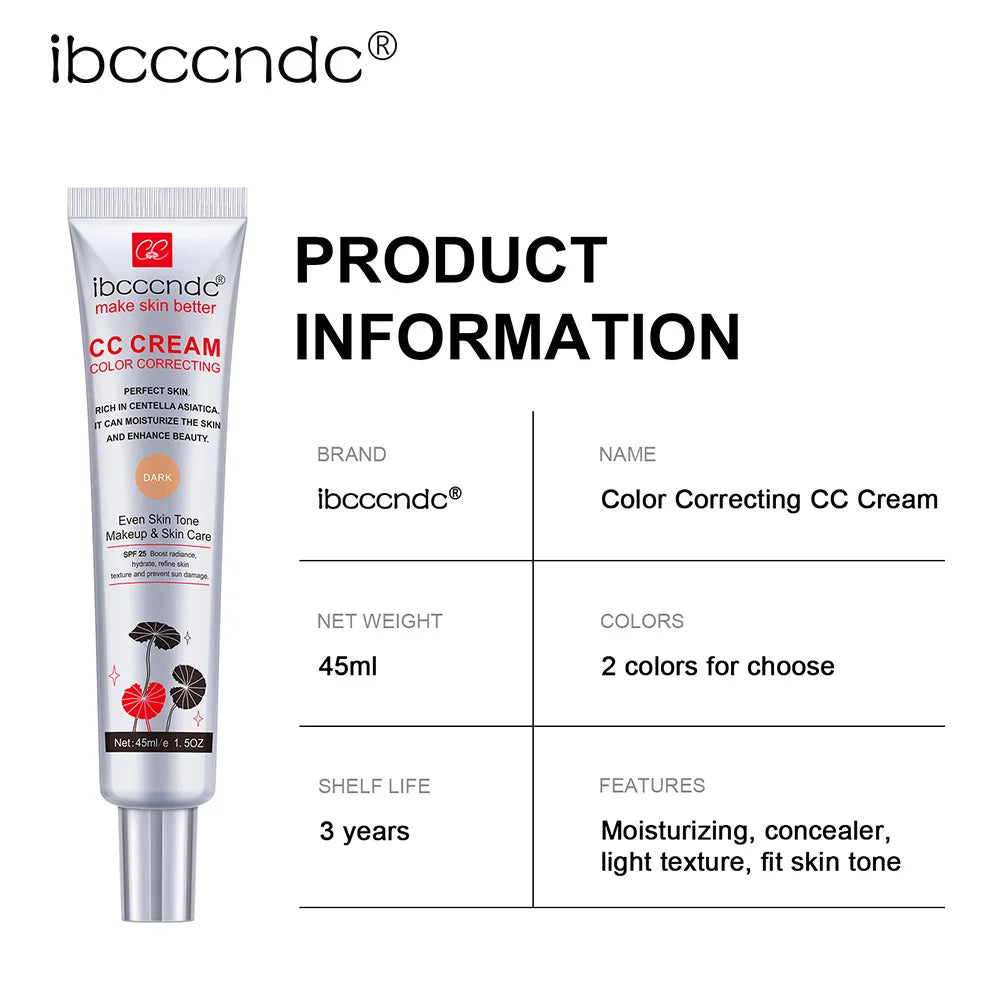 Centella Asiatica Color Correcting CC Cream – Natural Coverage & Even Skin Tone | 45ml