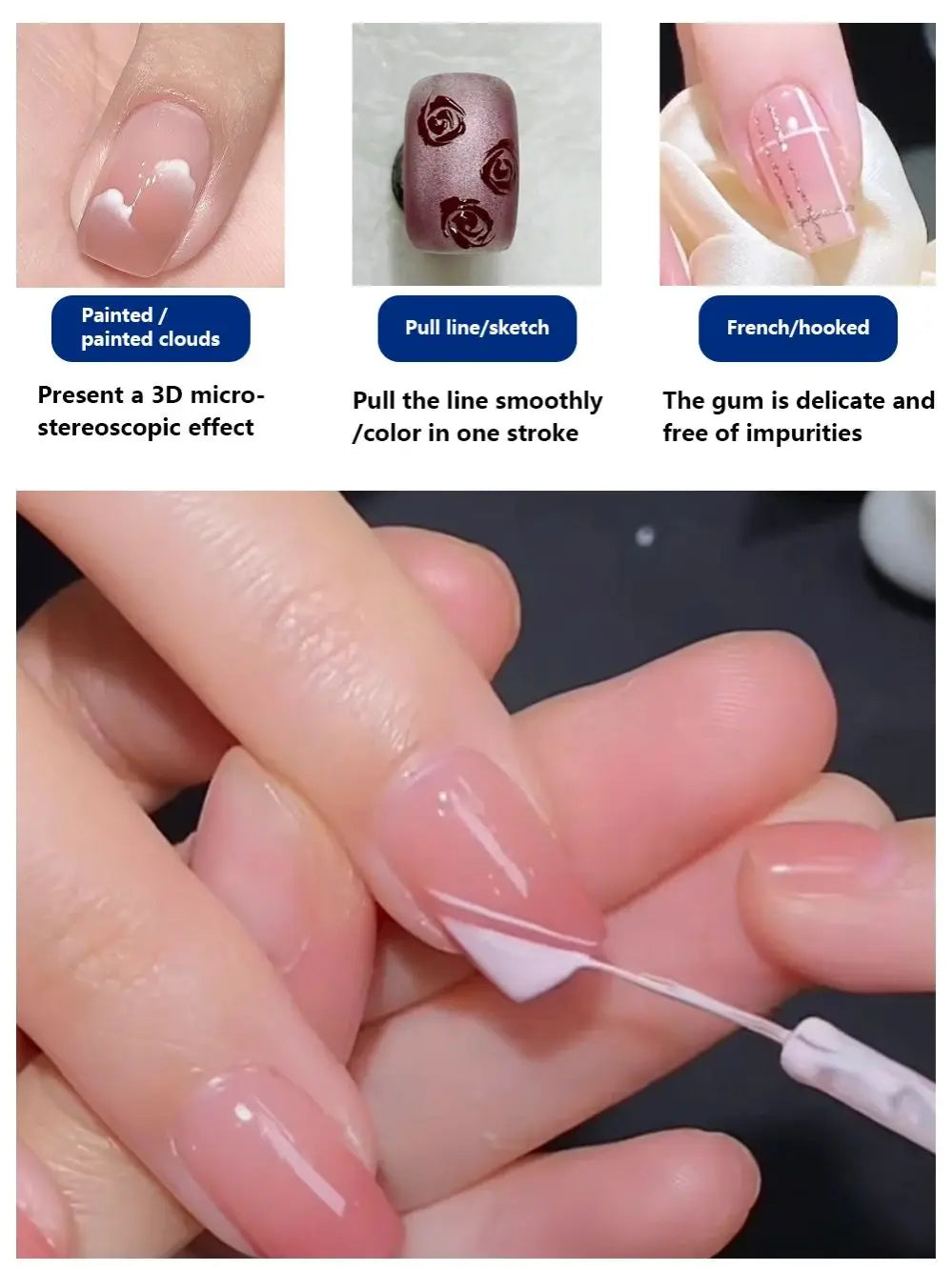 12-Color Gel Liner Nail Art Polish Kit