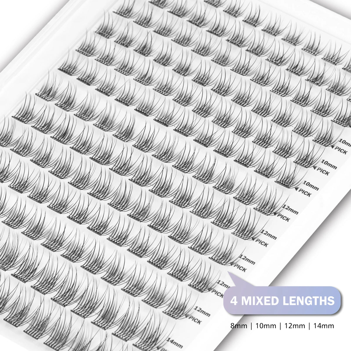 WONSIS Self-Adhesive Lash Clusters with Tweezers – 156 Clusters