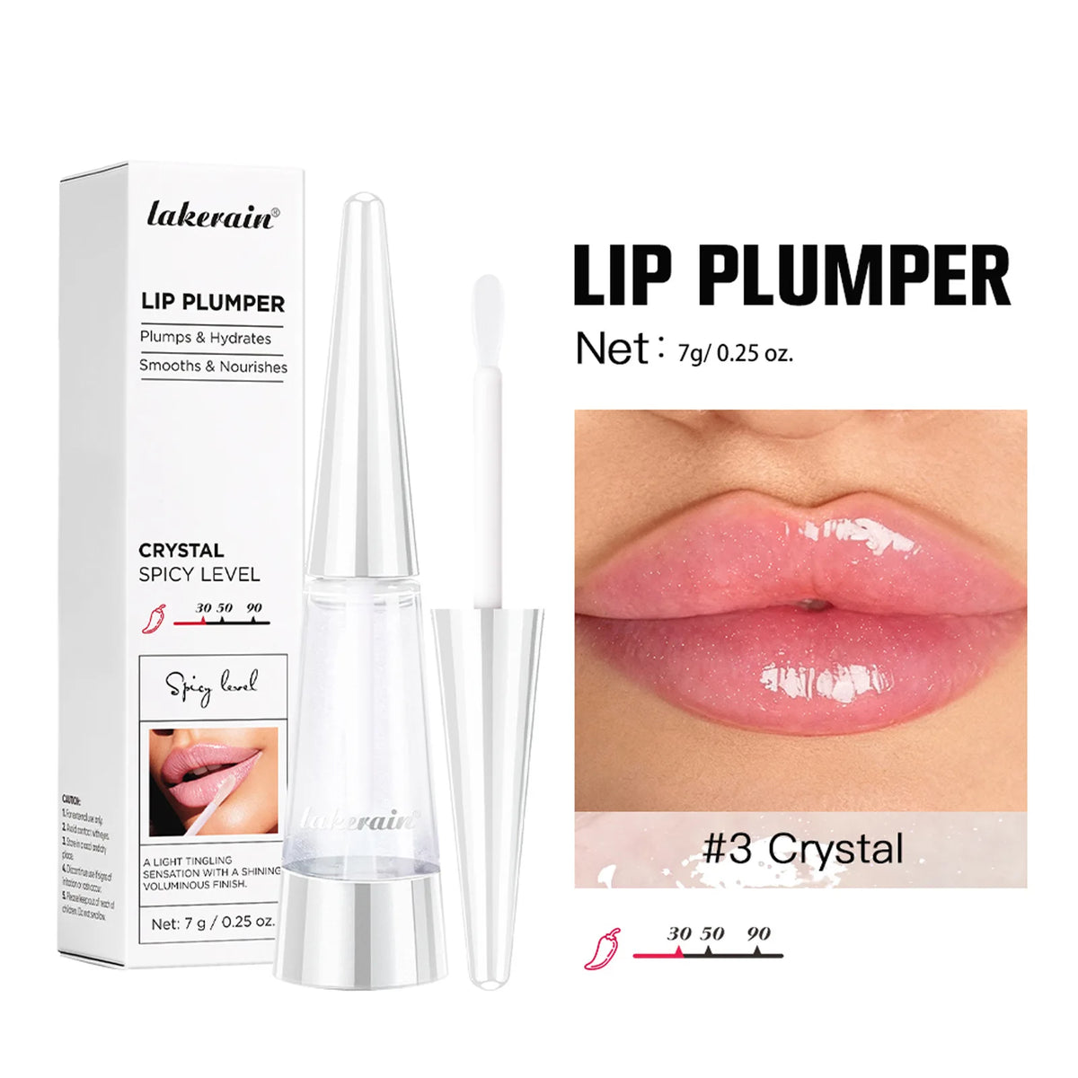 Lakerain Lip Plumper Moisturizing Gloss – 7g
