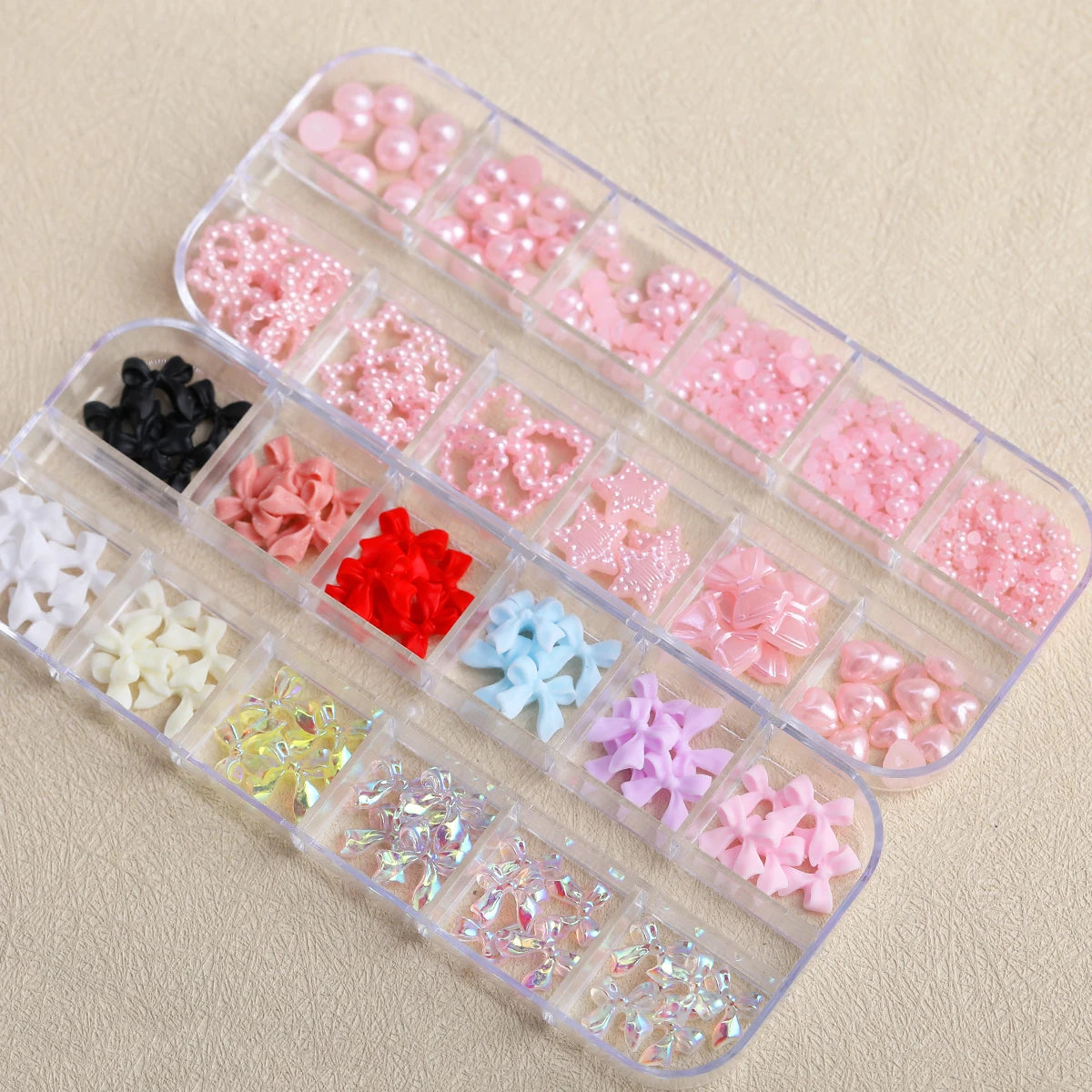 4-Box Nail Art Decoration & Accessories Set