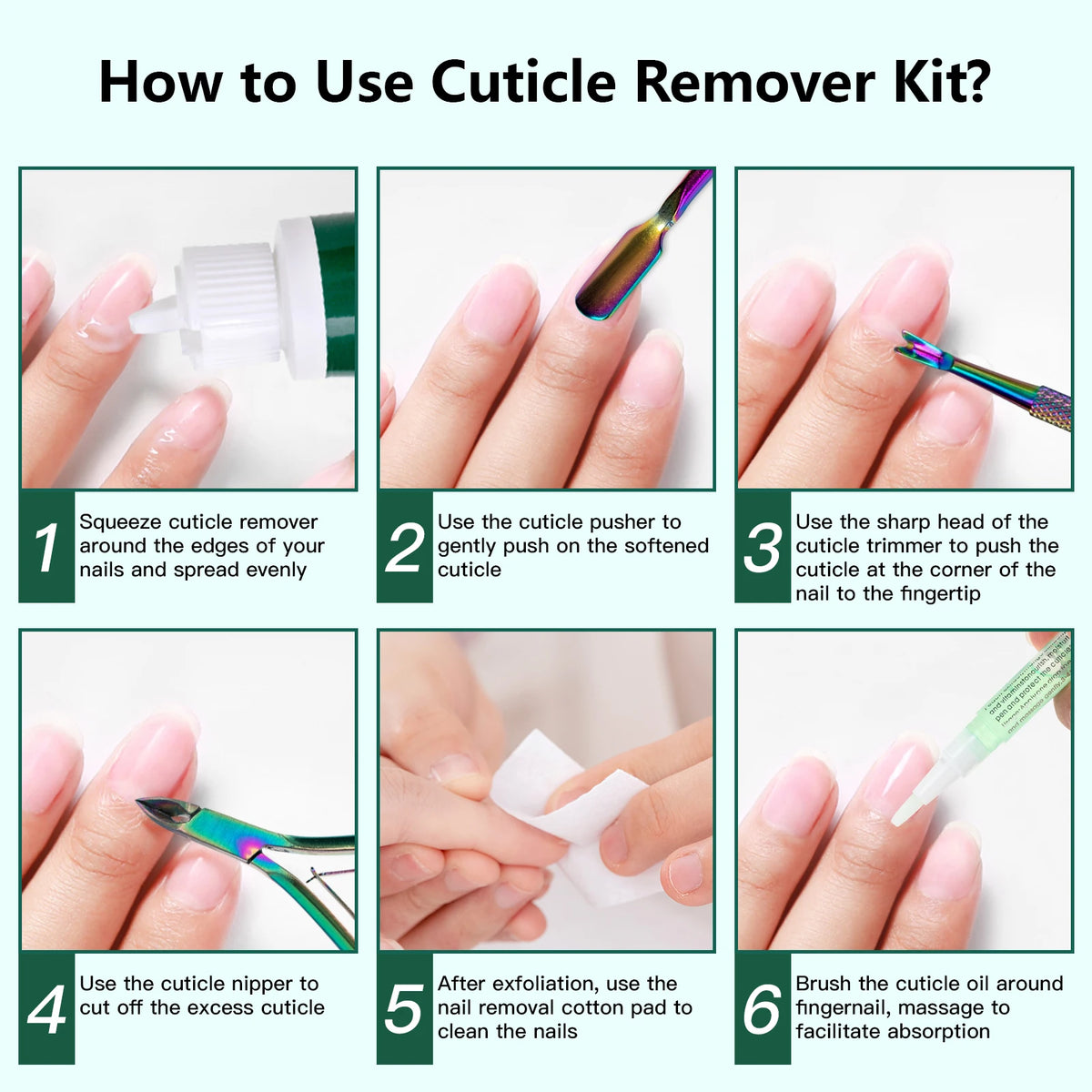 6-in-1 Cuticle Care Manicure & Pedicure Kit