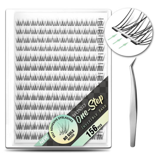 WONSIS Fairy Anime Self-Adhesive Lash Clusters – 156 Clusters