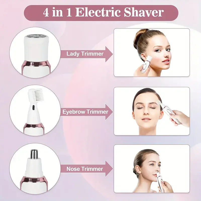 4-in-1 Rechargeable Electric Body Razor