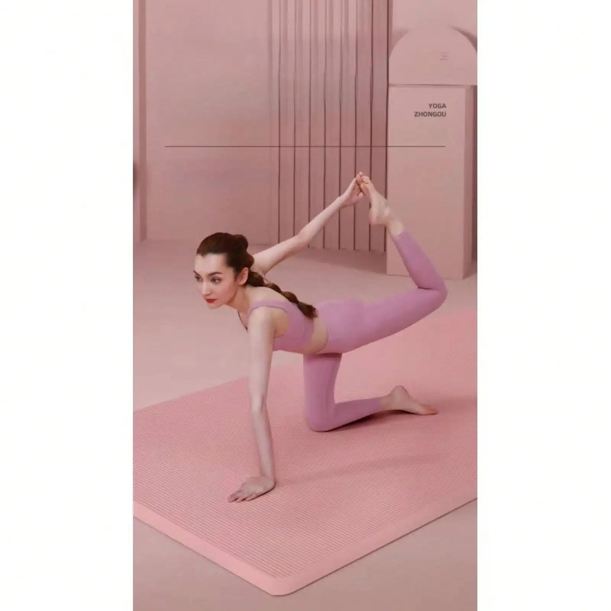 Pink Yoga & Pilates Mat – 185 x 61cm