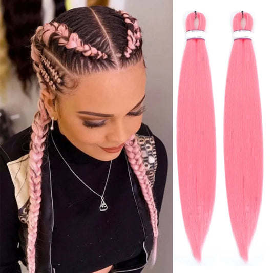 Mirra's Mirror Pink Synthetic Braiding Hair – 20 Inch