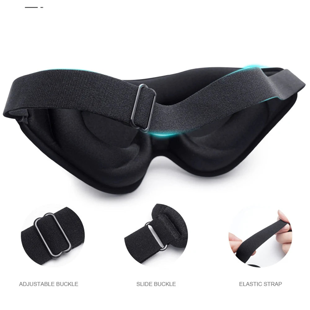 3D Light-Blocking Padded Sleep Mask