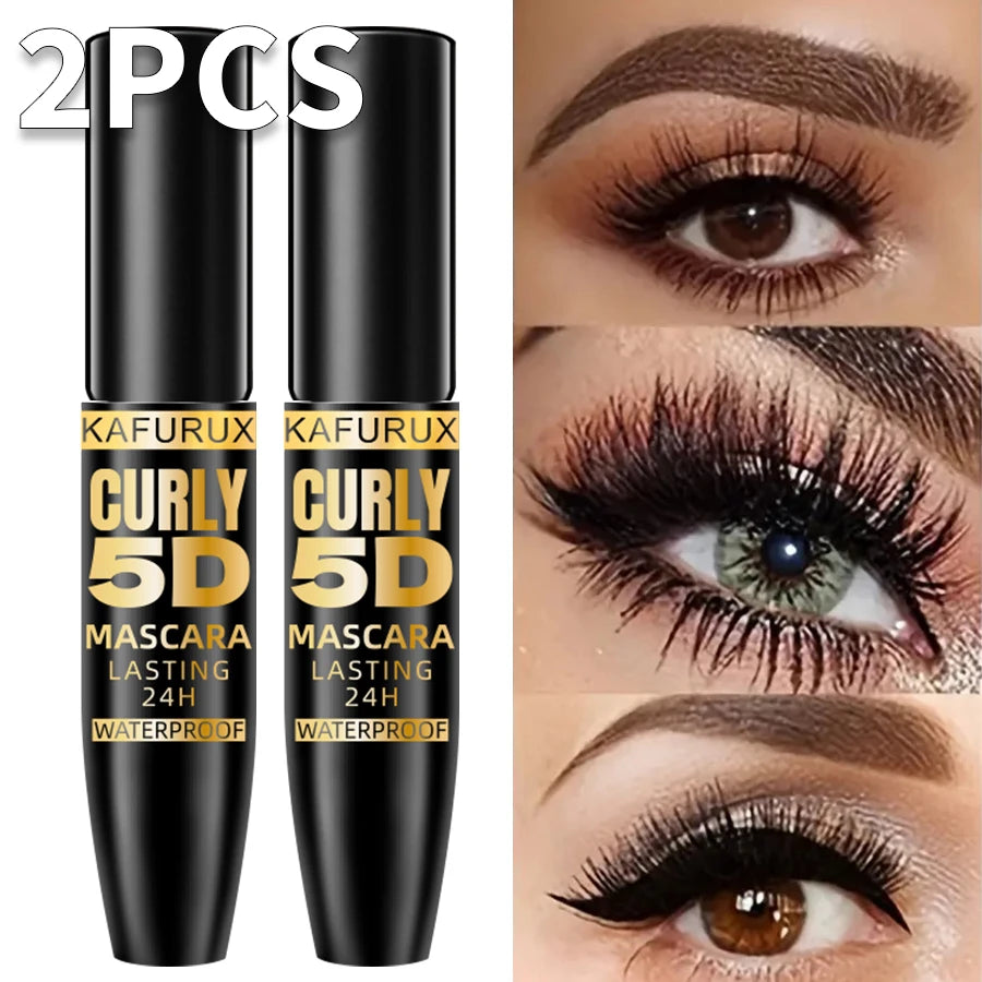 KAFURUX 5D Black Volumizing Mascara – 2 Piece Set