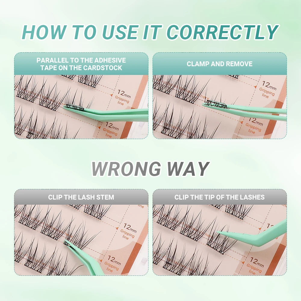 Non-Stick Coated Stainless Steel Lash Tweezer