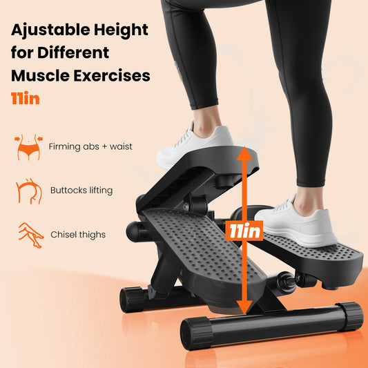 Mini Stair Stepper with Resistance Bands