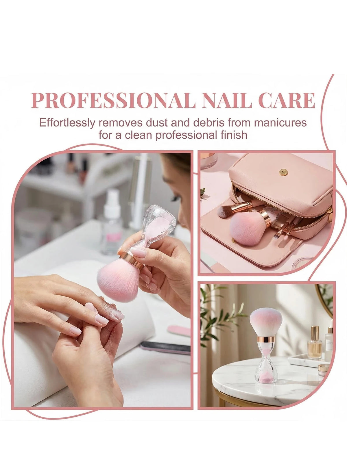 Nail Art Dust Cleaning Brush