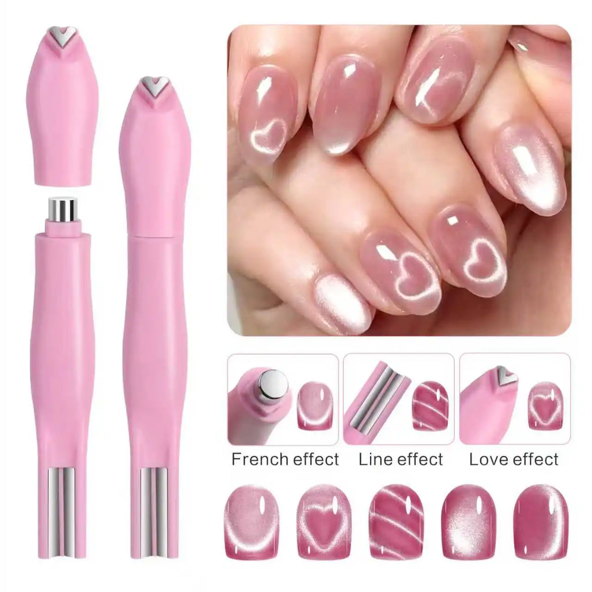 3-in-1 Magnetic Nail Art Stick for Cat Eye Gel Polish