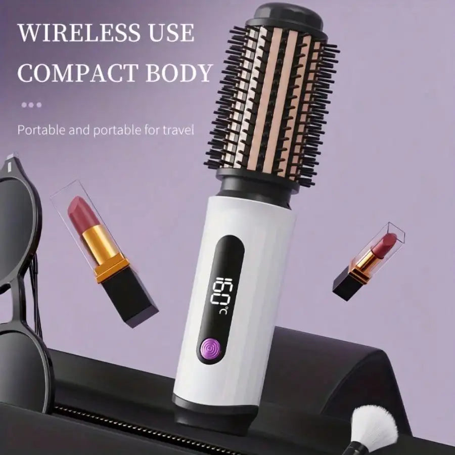 1.5-Inch Cordless Travel Curling Iron & Styling Comb