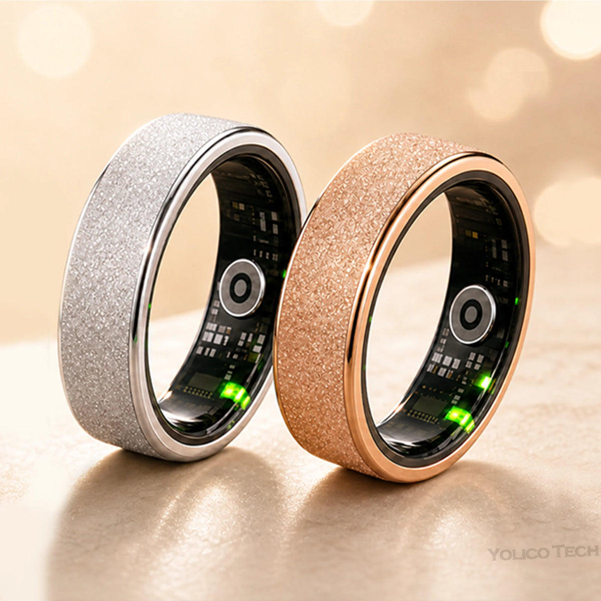 Stainless Steel Smart Ring – Activity & Step Tracker
