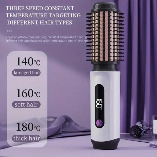 1.5-Inch Cordless Travel Curling Iron & Styling Comb