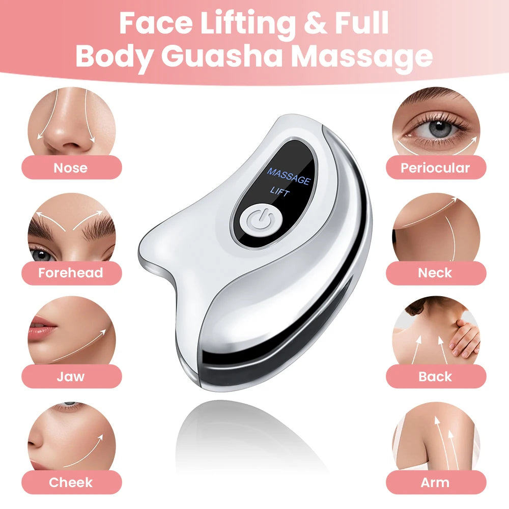 Hailicare Electric Heated Gua Sha Facial Massager