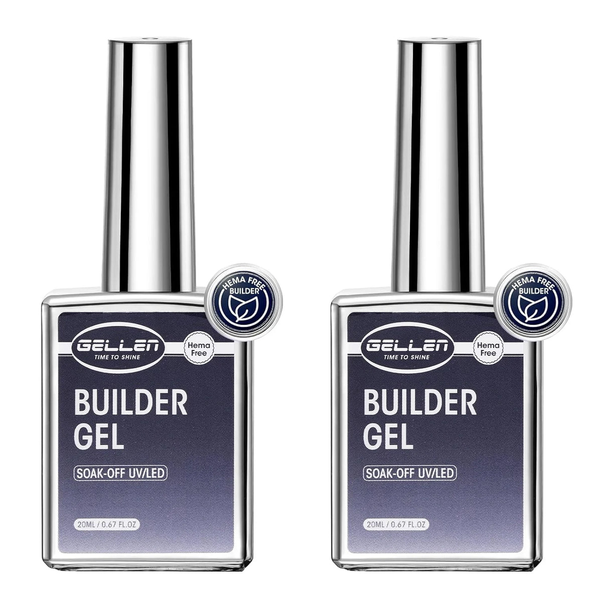GELLEN No-Wipe Top Coat & Base Coat Gel Set