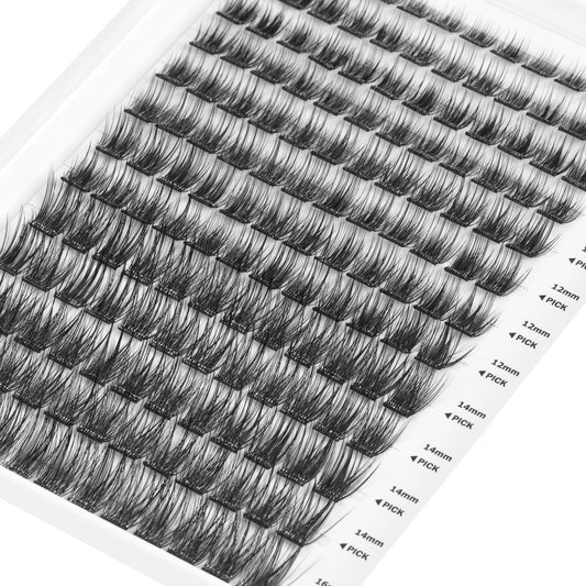 WONSIS Fluffy Self-Adhesive Lash Clusters – 156 Clusters