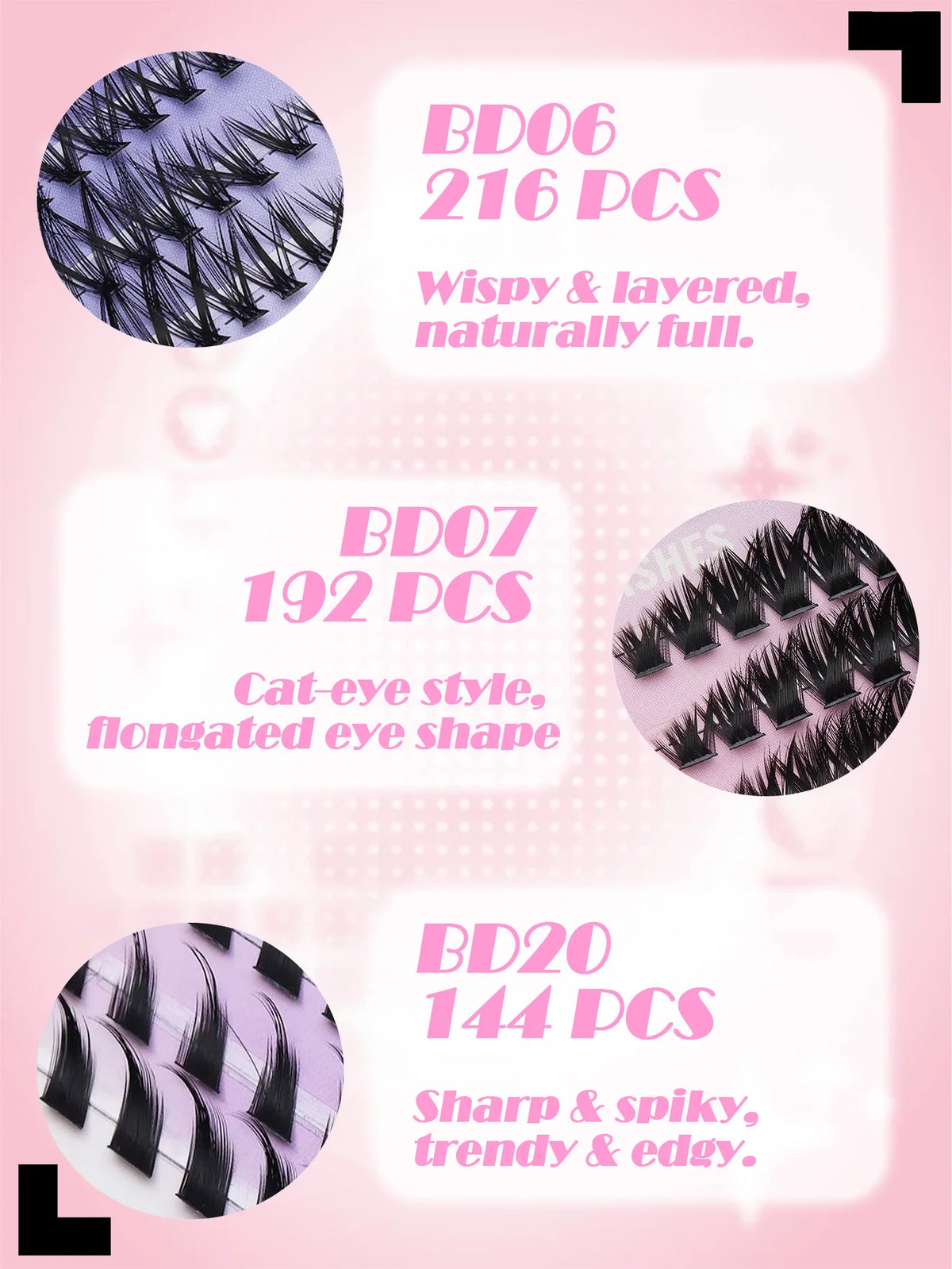 Ayrmilla Wispy Fluffy DIY Cluster Lashes – Mixed Lengths