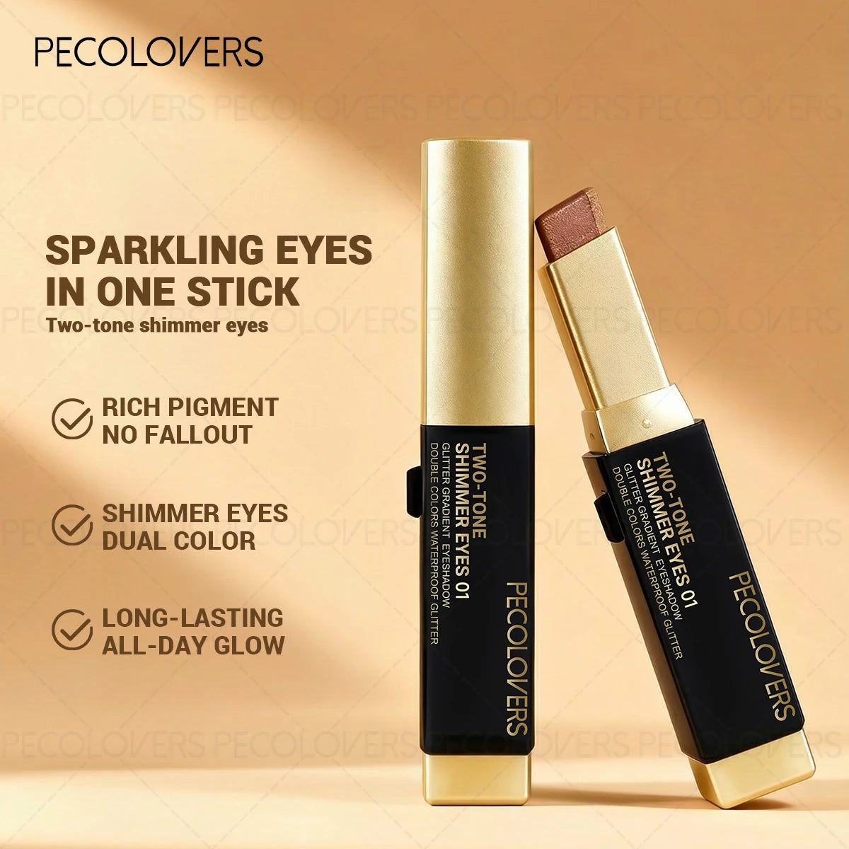 6-Piece Dual-Color Eyeshadow Stick Set