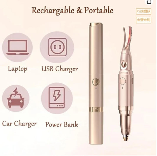 2 IN 1 Heated Eyelash Curler & Electric Eyebrow Trimmer