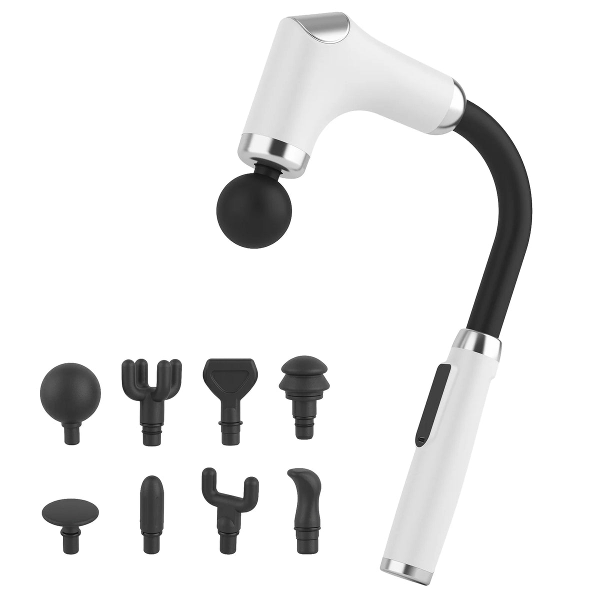 8-in-1 Long-Handle Massage Gun