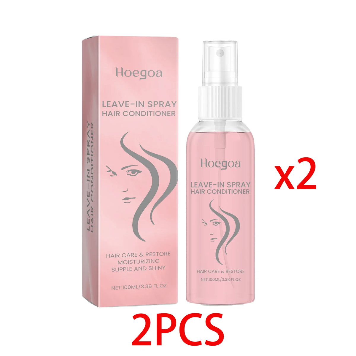 HOEGOA Leave-In Conditioning & Anti-Frizz Hair Spray – 100ml