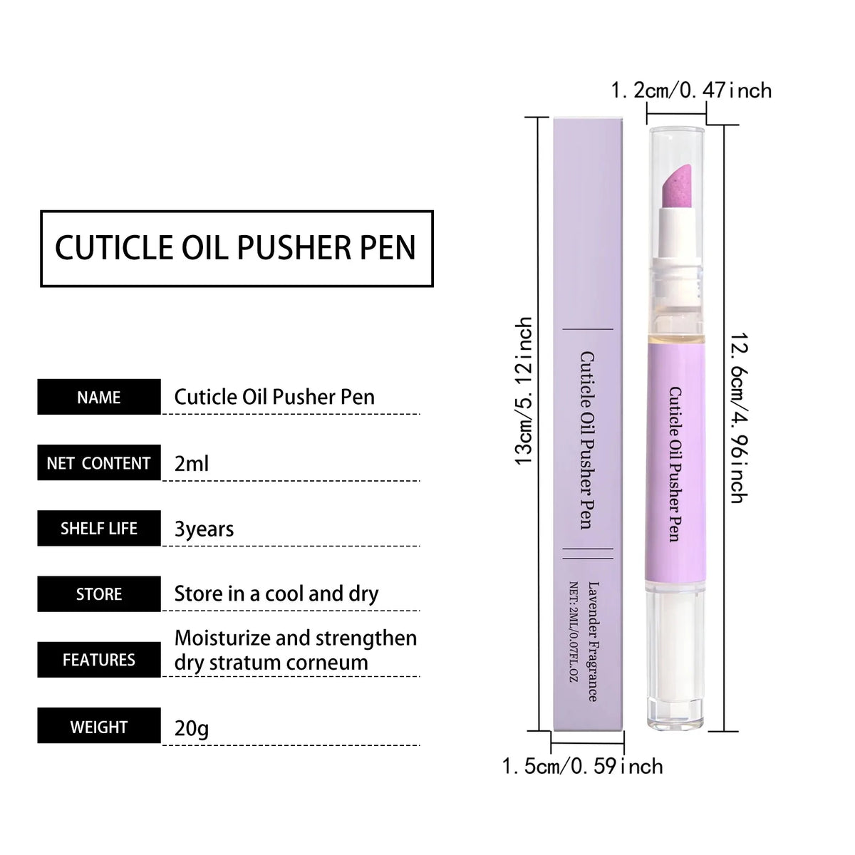 KTS 2-in-1 Cuticle Oil & Pusher Pen