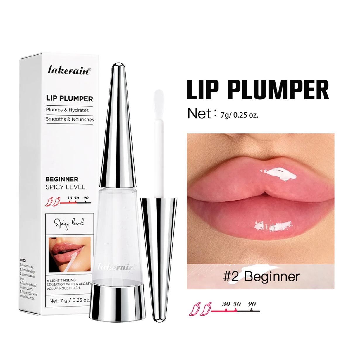 Lakerain Lip Plumper Moisturizing Gloss – 7g