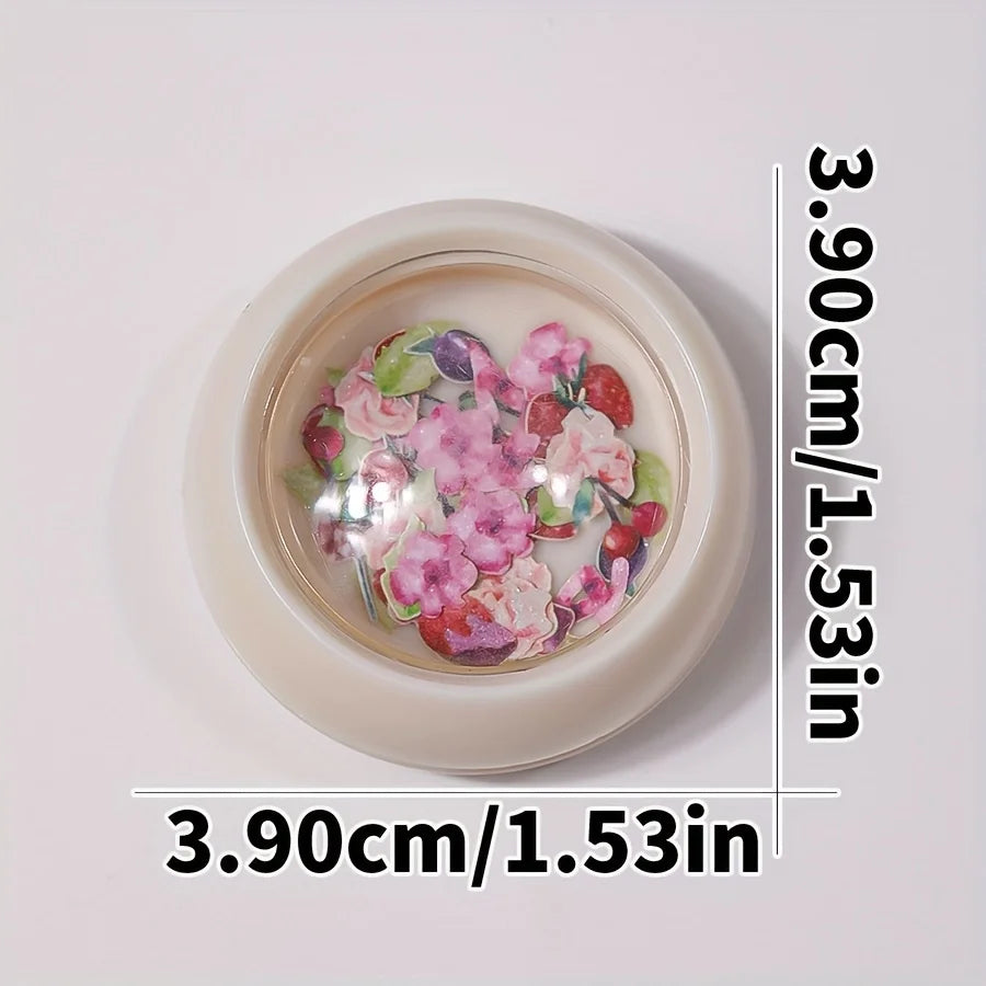 9-Box Mixed Nail Art Paper Slice Decoration Set