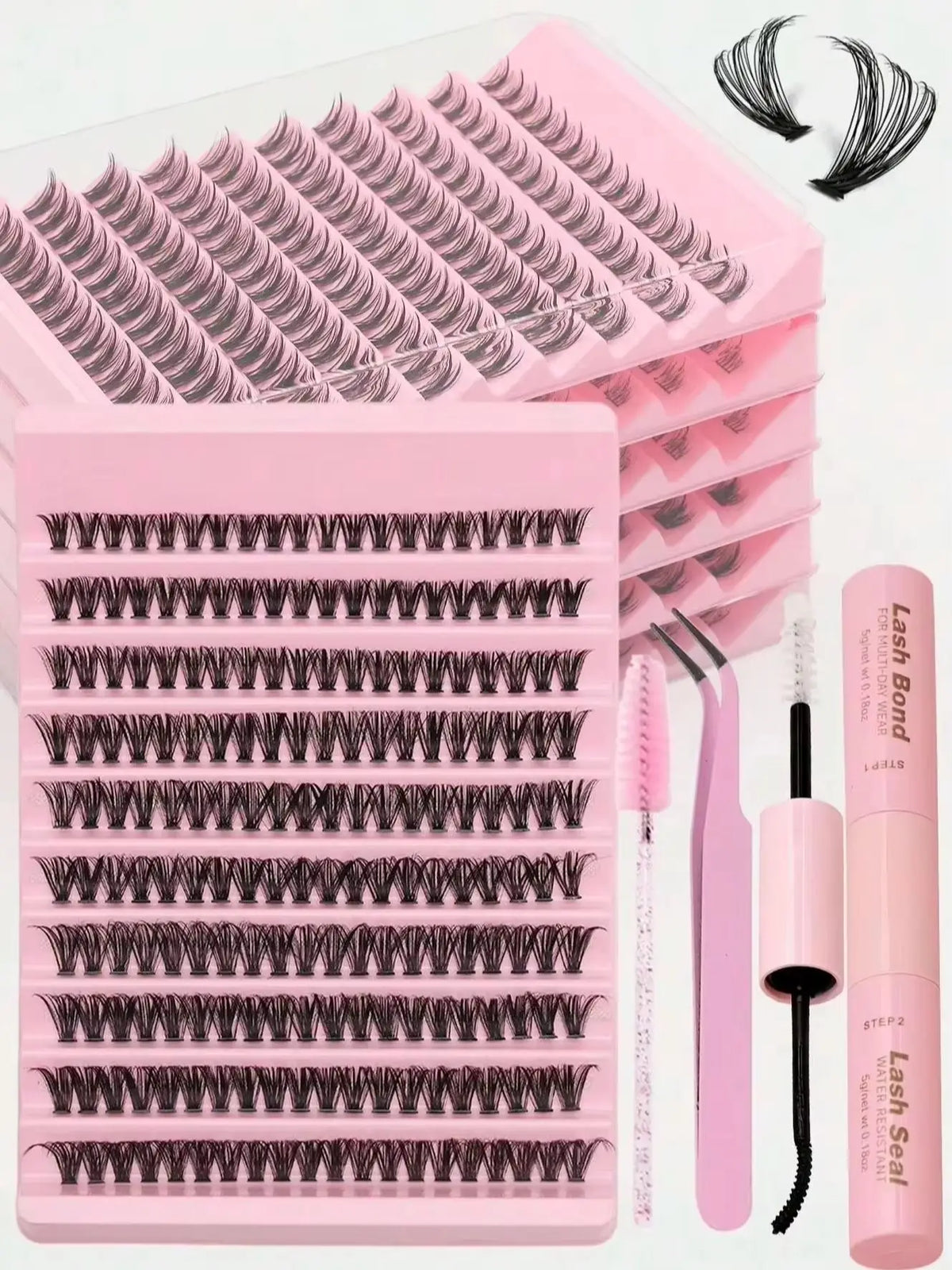 Ayrmilla Natural Cluster Lashes – 200 Clusters, 10–15 mm