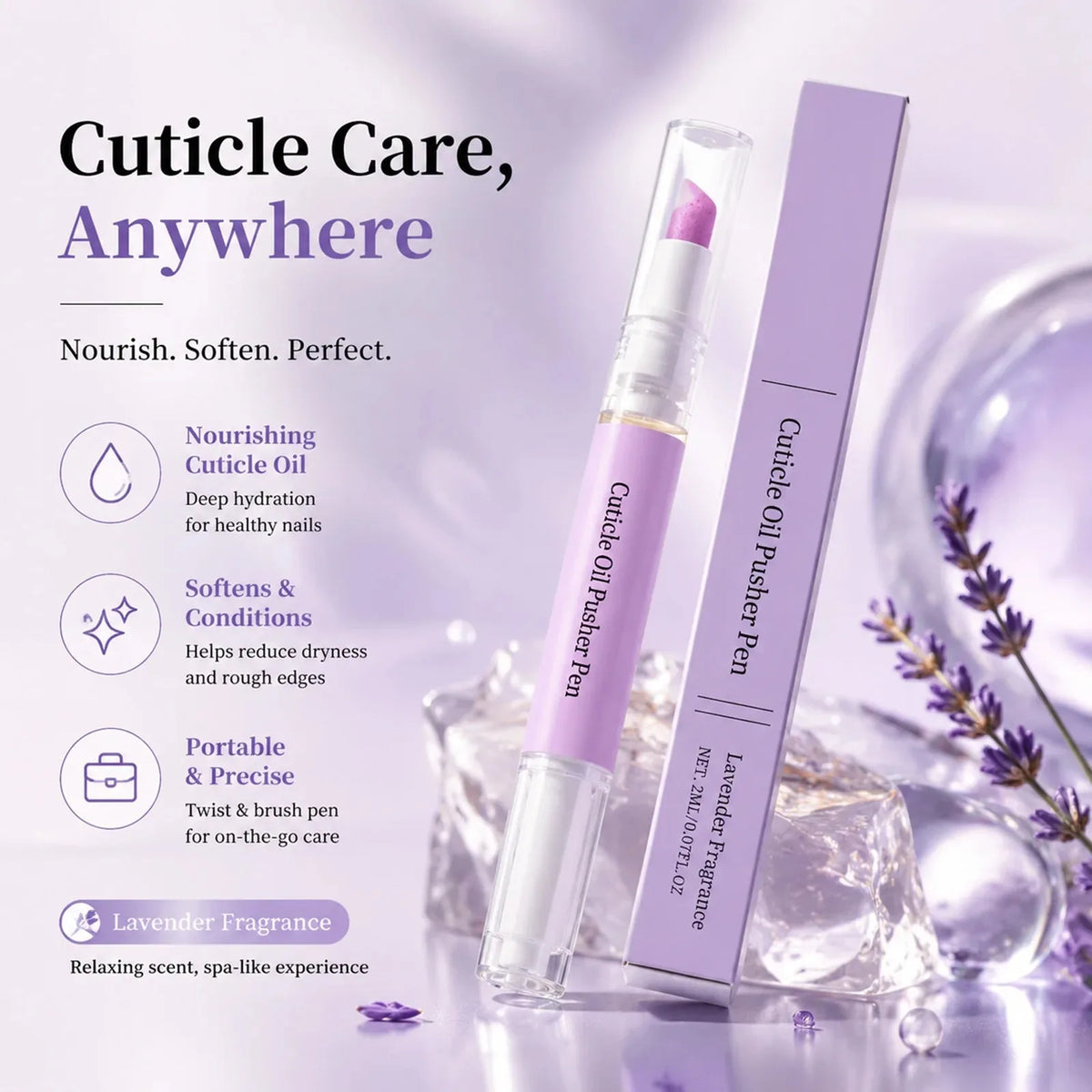 KTS 2-in-1 Cuticle Oil & Pusher Pen