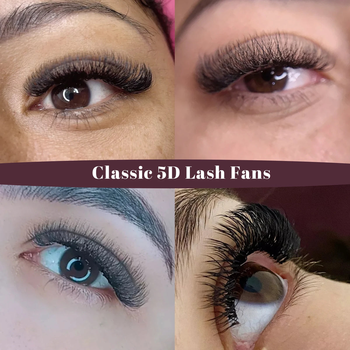 DeceMars 5D W-Shaped Eyelash Extensions – 12-Row Tray