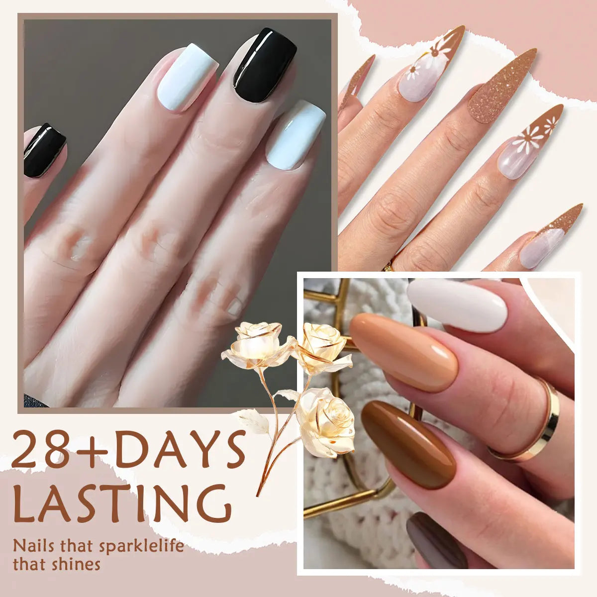 6-Piece Classic Solid Gel Nail Polish Set