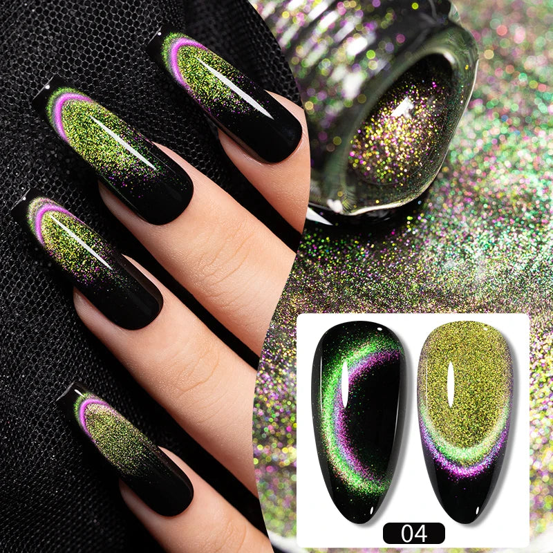 PUENTE Magnetic Cat Eye Gel Polish Set – 6 Colors