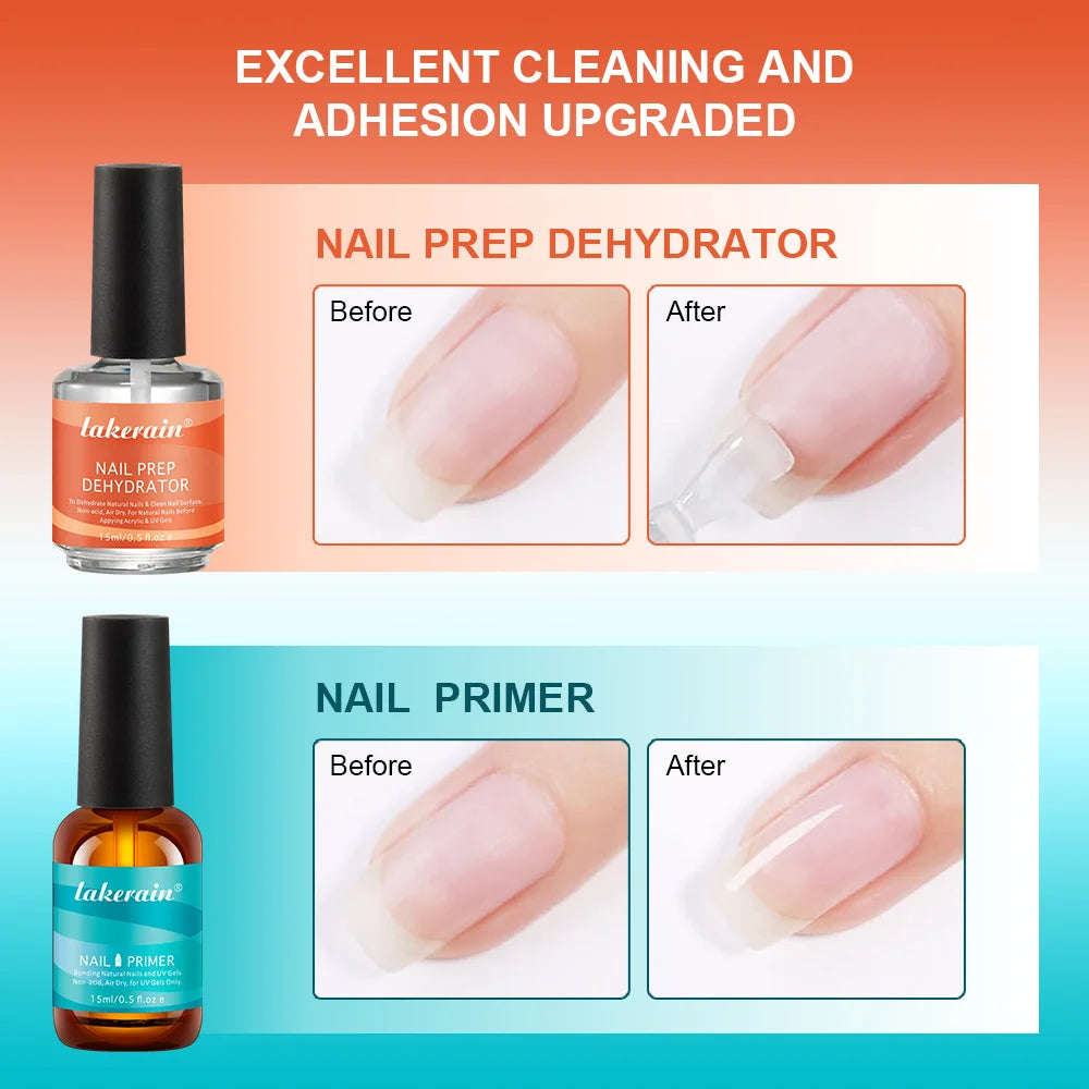 Nail Prep Dehydrator & Acid-Free Primer Set – 2 Pieces