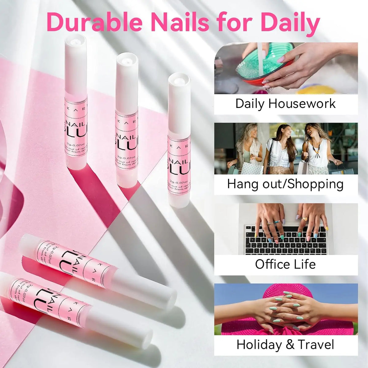Makartt Nail Glue for Press-On & Acrylic Nails – 2g