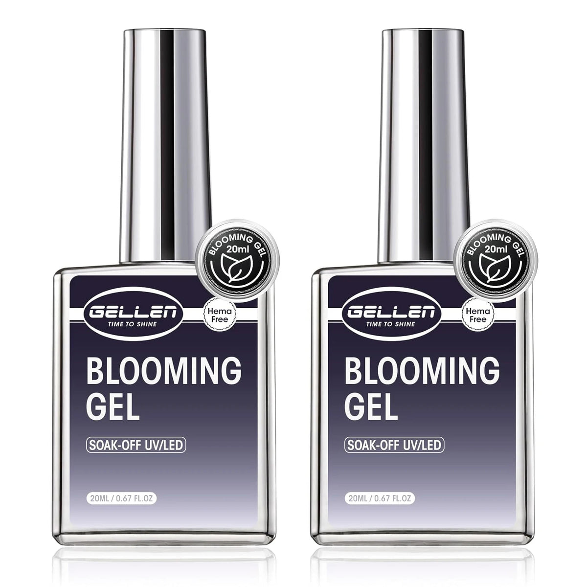 GELLEN No-Wipe Top Coat & Base Coat Gel Set