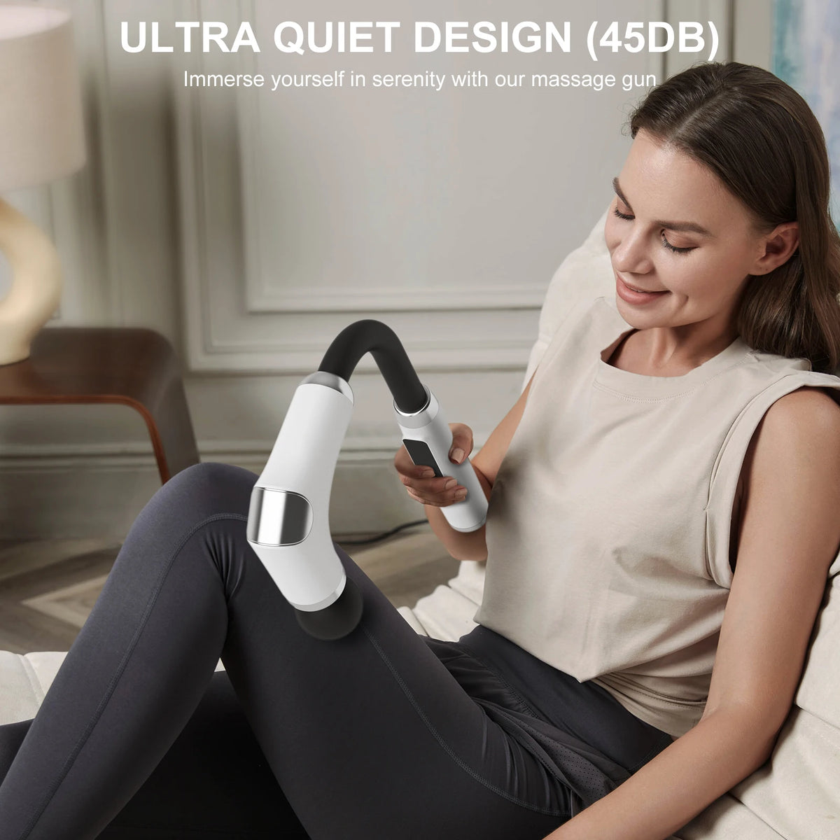8-in-1 Long-Handle Massage Gun