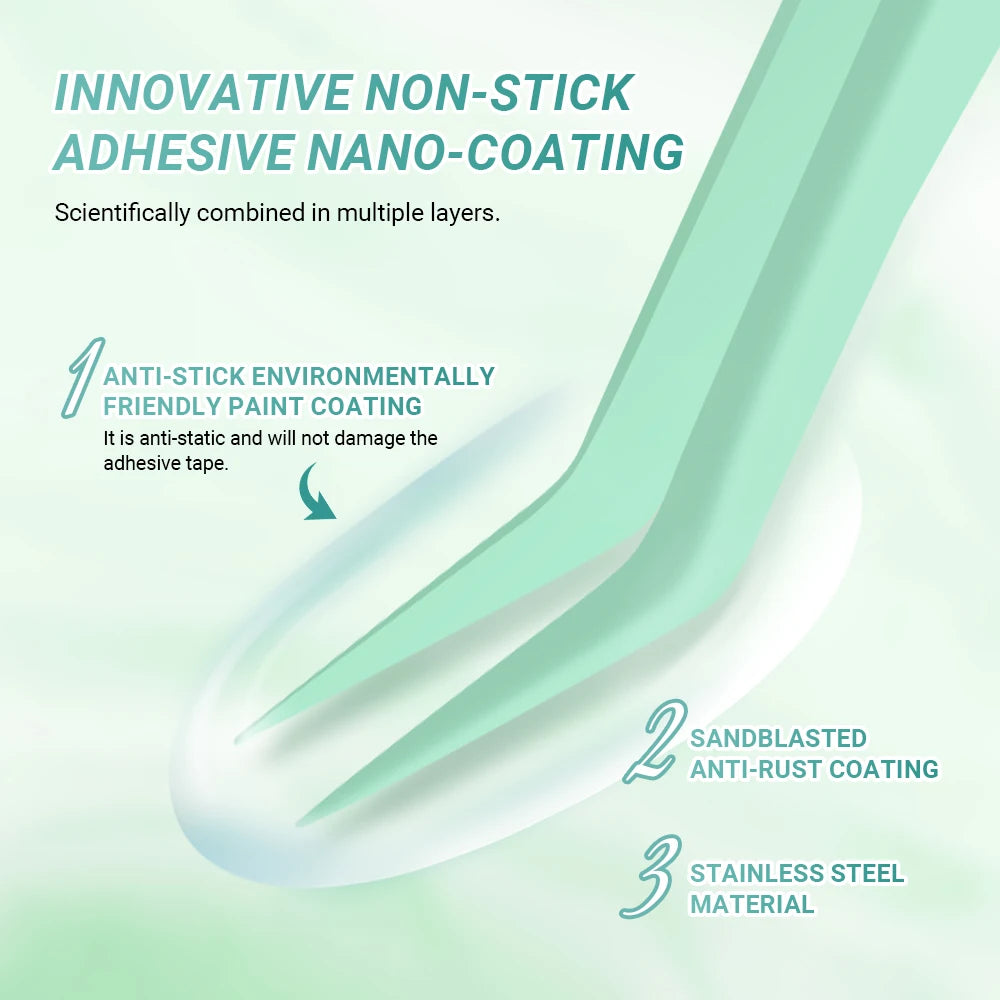 Non-Stick Coated Stainless Steel Lash Tweezer